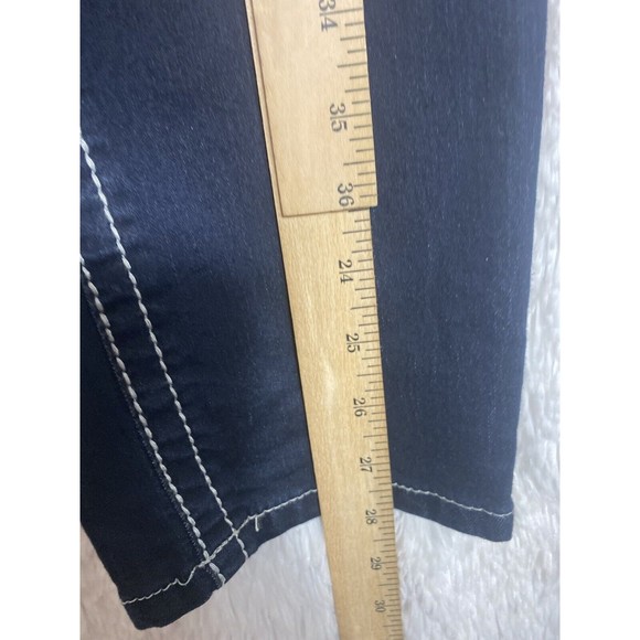 VGS  Women's Jeans Skinny Sz 12 Embroidered Medium/Dark - Picture 9 of 12